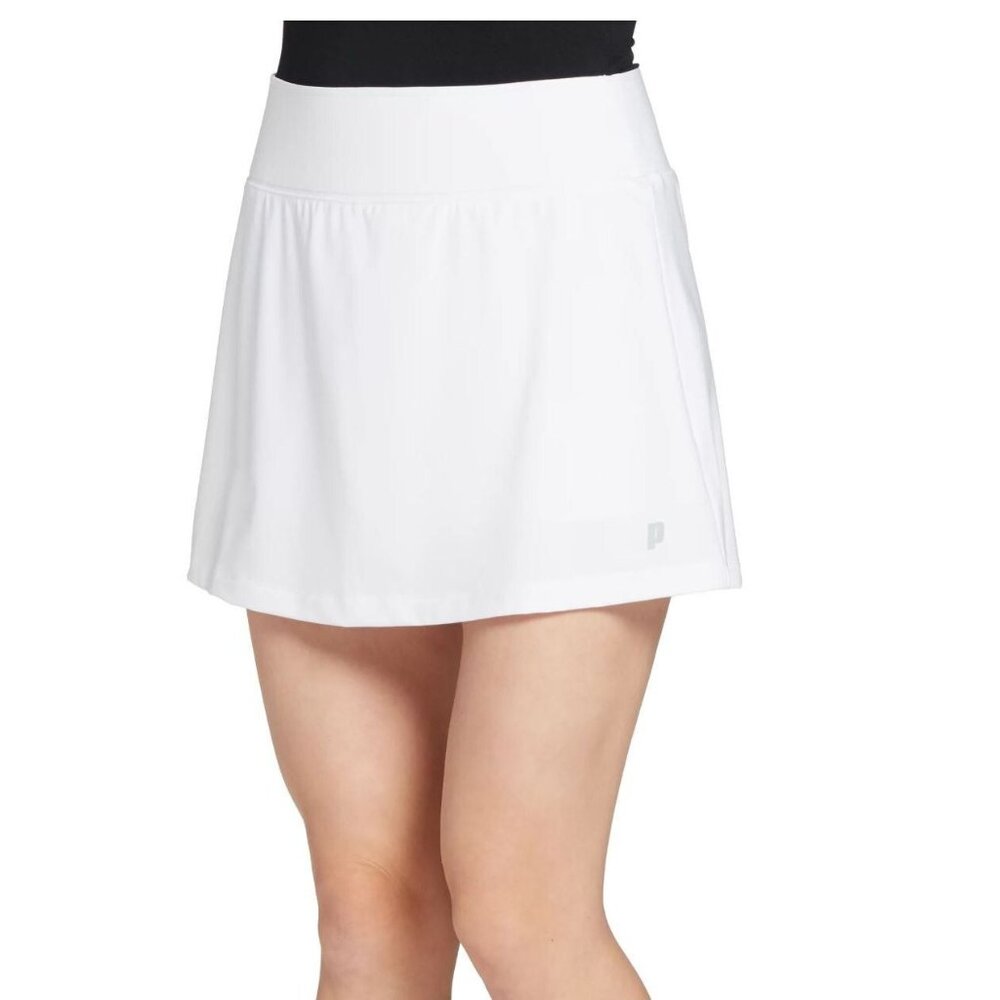 NWT Prince Women's Match Knit Tennis High Waist White Skort Size XL